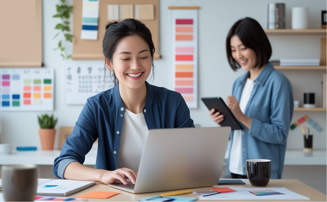 Business team working on cross-cultural sales
